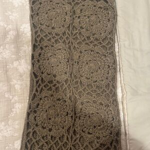 Aldo Olive Crochet Scarf